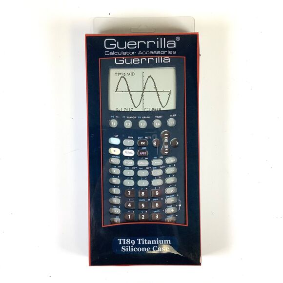 Guerrilla Silicone Case Texas Instruments TI 89 Titanium Graphing Calculator Blu - Picture 1 of 3